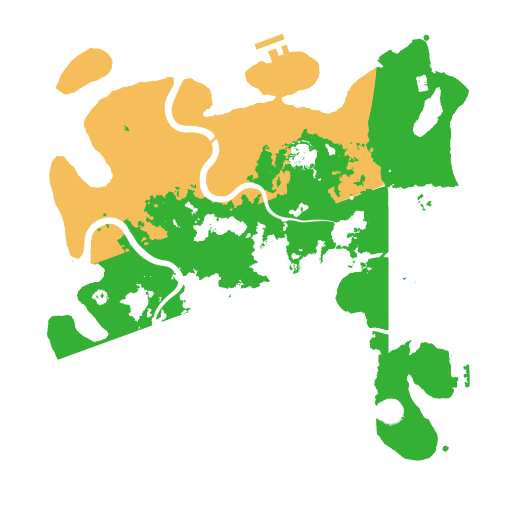 Biome Rust Map: Procedural Map, Size: 3500, Seed: 890290703