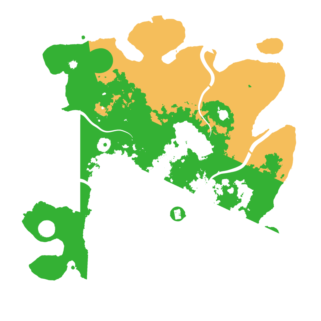 Biome Rust Map: Procedural Map, Size: 3500, Seed: 6601
