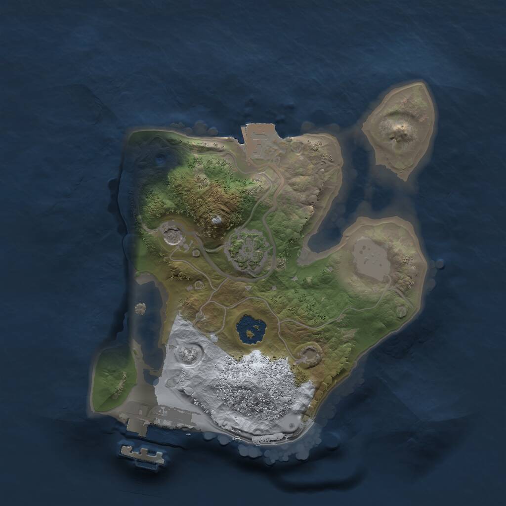 Rust Map: Procedural Map, Size: 1750, Seed: 4856486, 4 Monuments