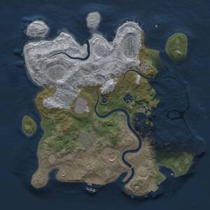 Thumbnail Rust Map: Procedural Map, Size: 3500, Seed: 67177867, 14 Monuments