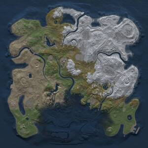 Thumbnail Rust Map: Procedural Map, Size: 4250, Seed: 854432, 16 Monuments