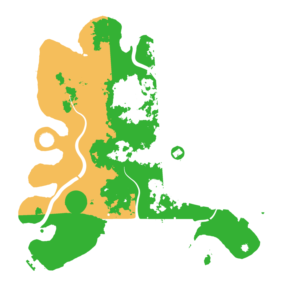 Biome Rust Map: Procedural Map, Size: 3500, Seed: 1313781308
