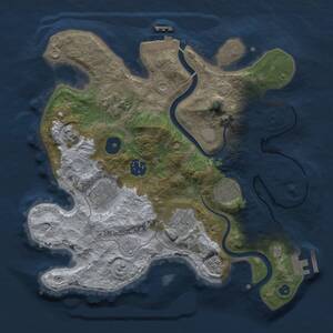 Thumbnail Rust Map: Procedural Map, Size: 3000, Seed: 795890608, 12 Monuments
