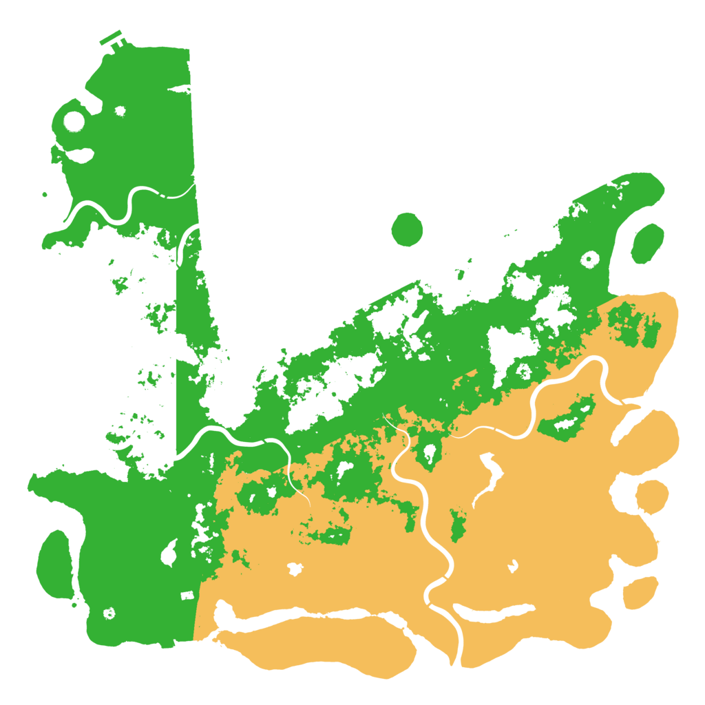 Biome Rust Map: Procedural Map, Size: 6000, Seed: 2436246