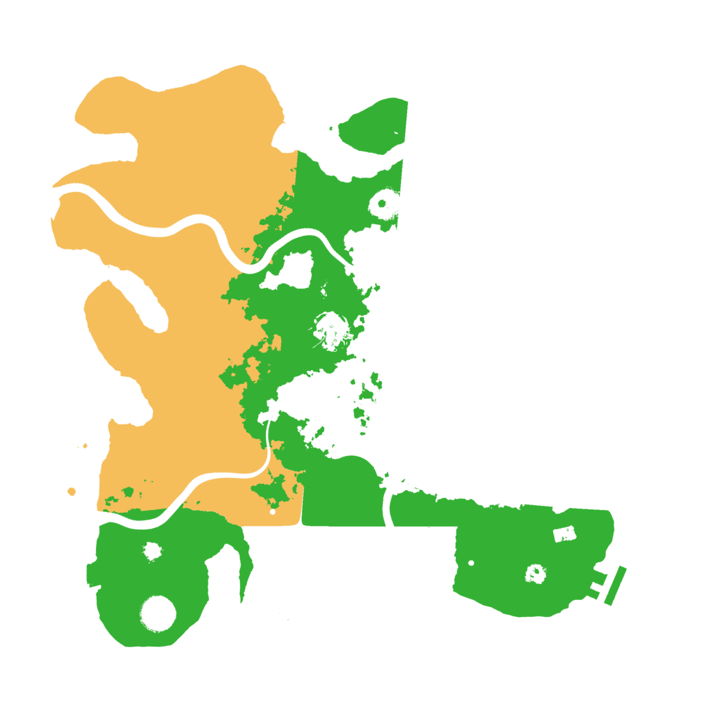 Biome Rust Map: Procedural Map, Size: 3500, Seed: 246696138