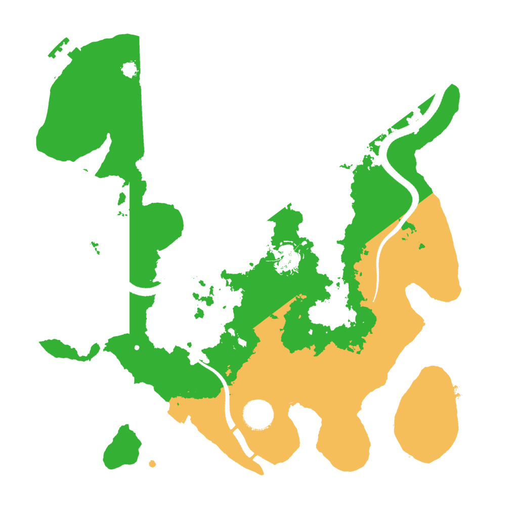 Biome Rust Map: Procedural Map, Size: 3000, Seed: 528961