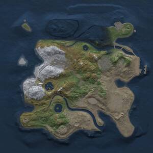Thumbnail Rust Map: Procedural Map, Size: 2700, Seed: 1112355566, 8 Monuments