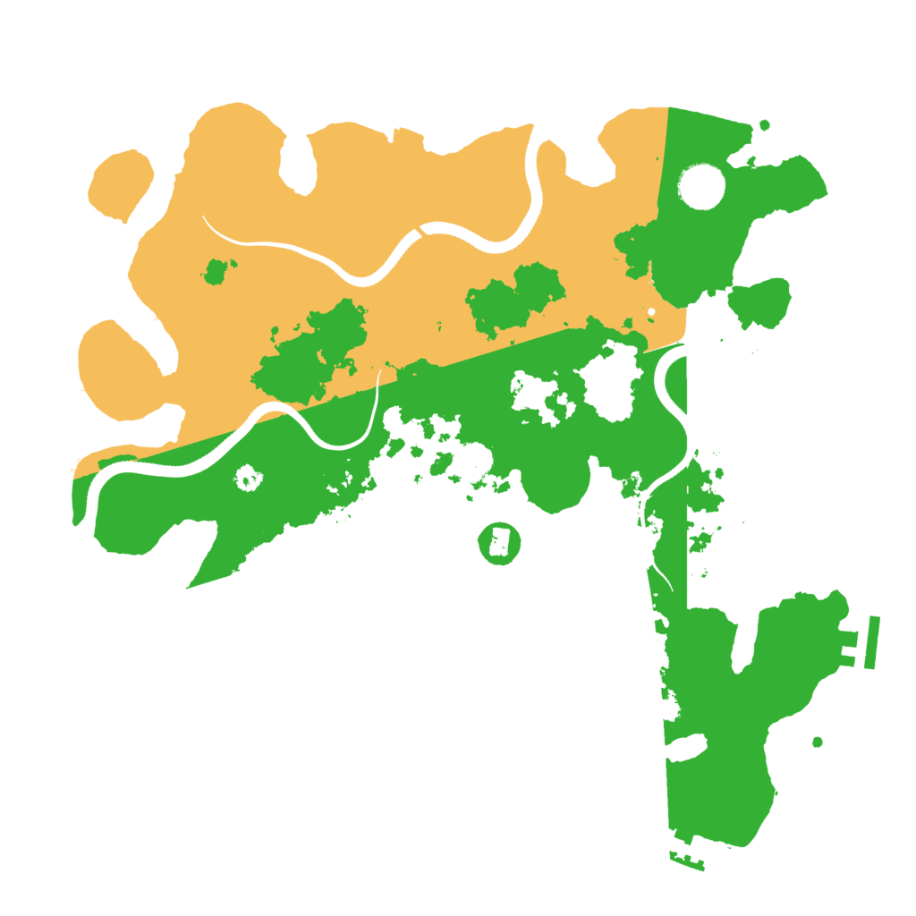 Biome Rust Map: Procedural Map, Size: 3500, Seed: 62808558