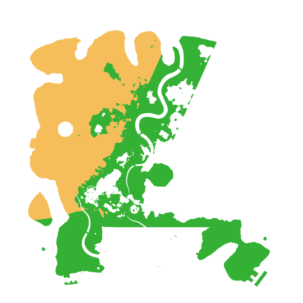 Biome Rust Map: Procedural Map, Size: 3500, Seed: 71355