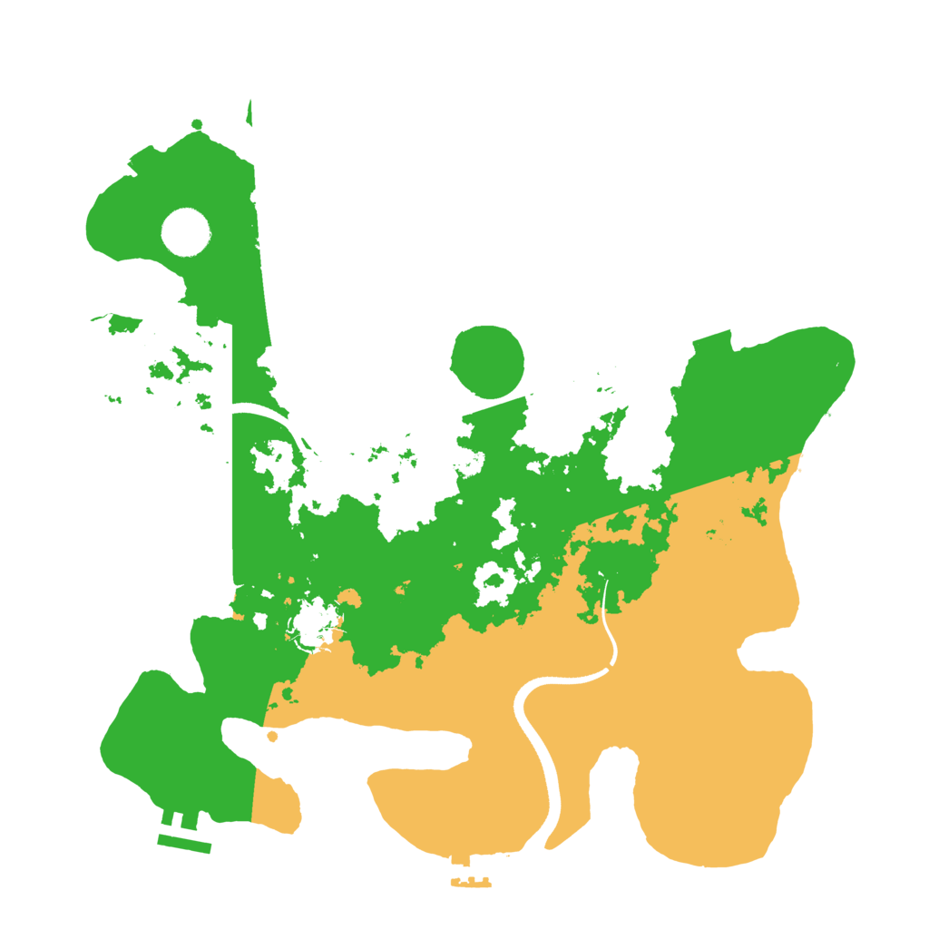 Biome Rust Map: Procedural Map, Size: 3500, Seed: 1282763727