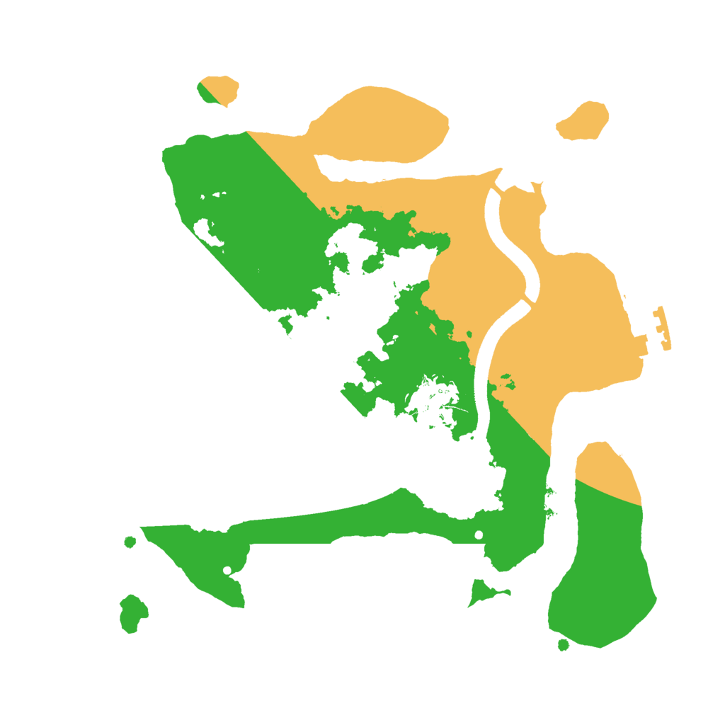 Biome Rust Map: Procedural Map, Size: 2500, Seed: 691153214