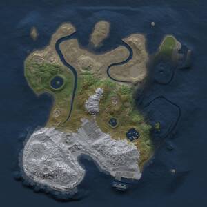Thumbnail Rust Map: Procedural Map, Size: 2503, Seed: 2147483647, 8 Monuments