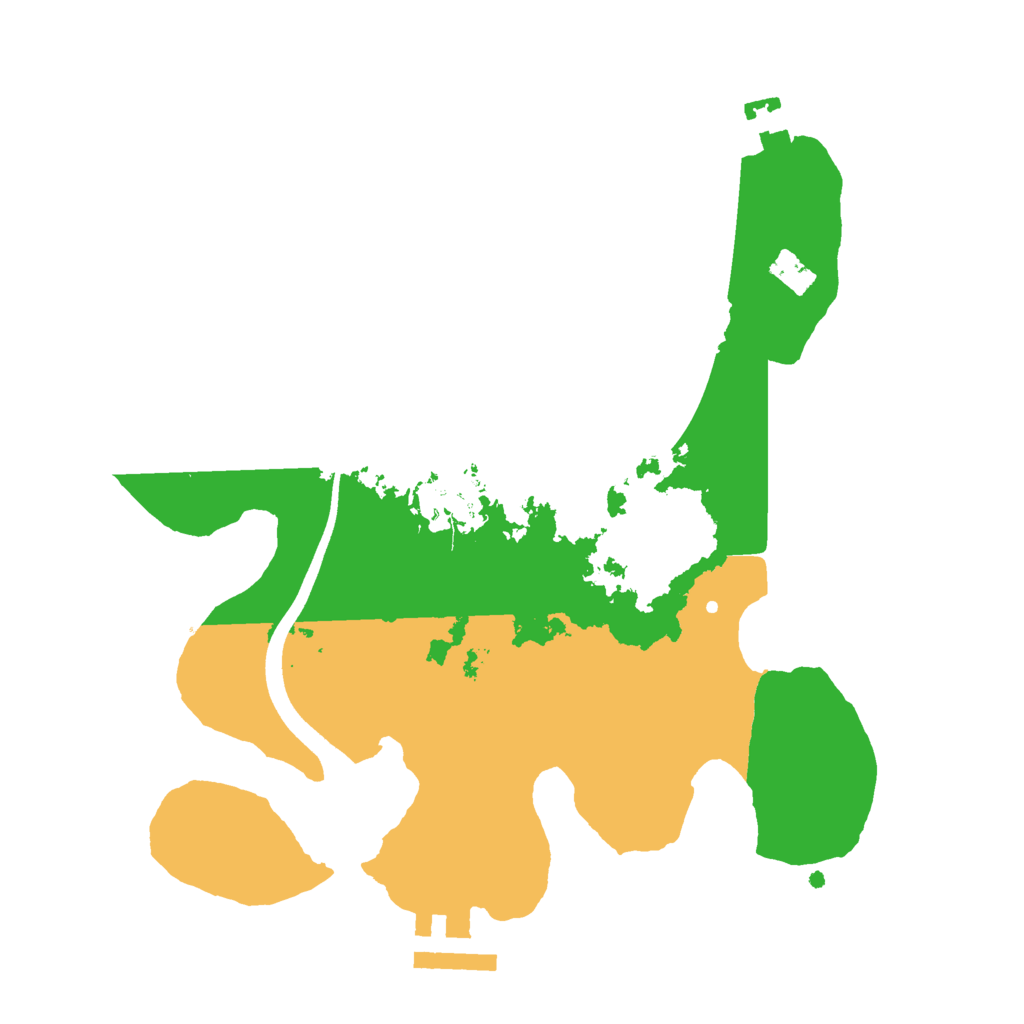 Biome Rust Map: Procedural Map, Size: 2500, Seed: 1830771524