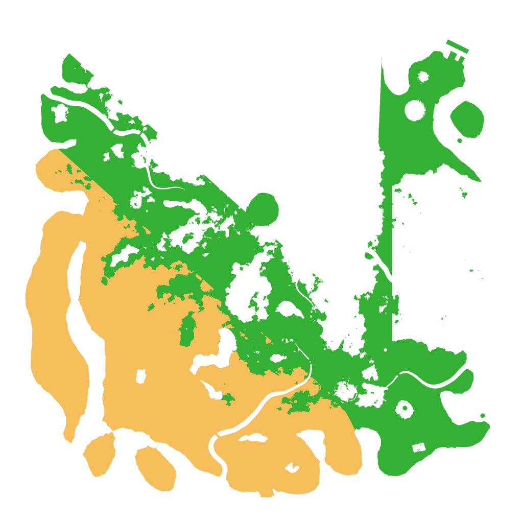 Biome Rust Map: Procedural Map, Size: 4500, Seed: 27463635
