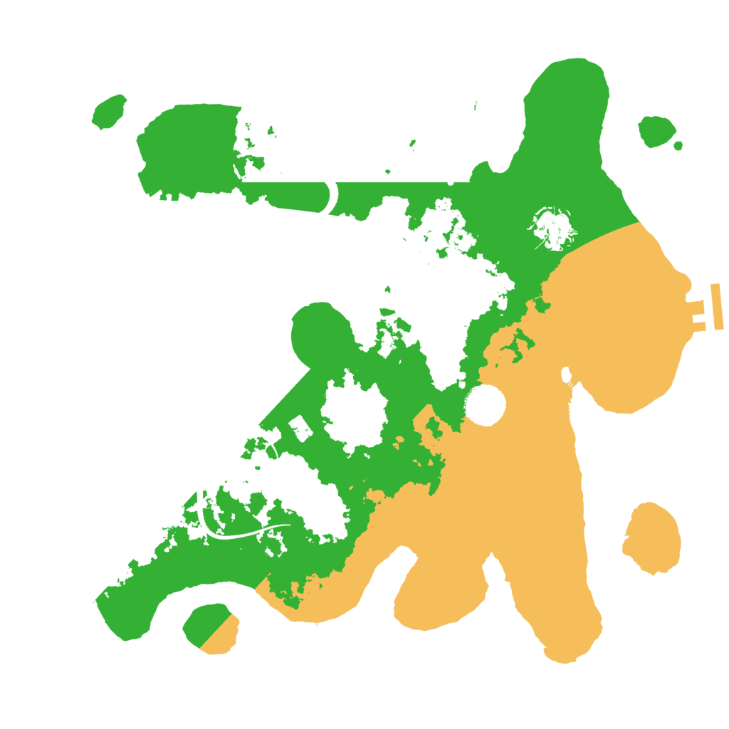 Biome Rust Map: Procedural Map, Size: 3200, Seed: 305688838