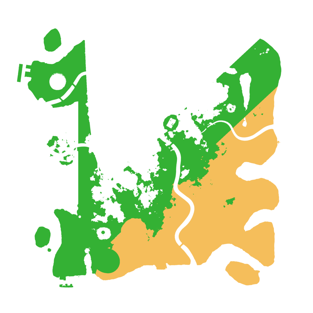 Biome Rust Map: Procedural Map, Size: 3500, Seed: 1984911012