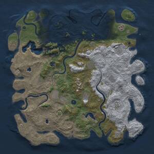 Thumbnail Rust Map: Procedural Map, Size: 4800, Seed: 586085072, 15 Monuments