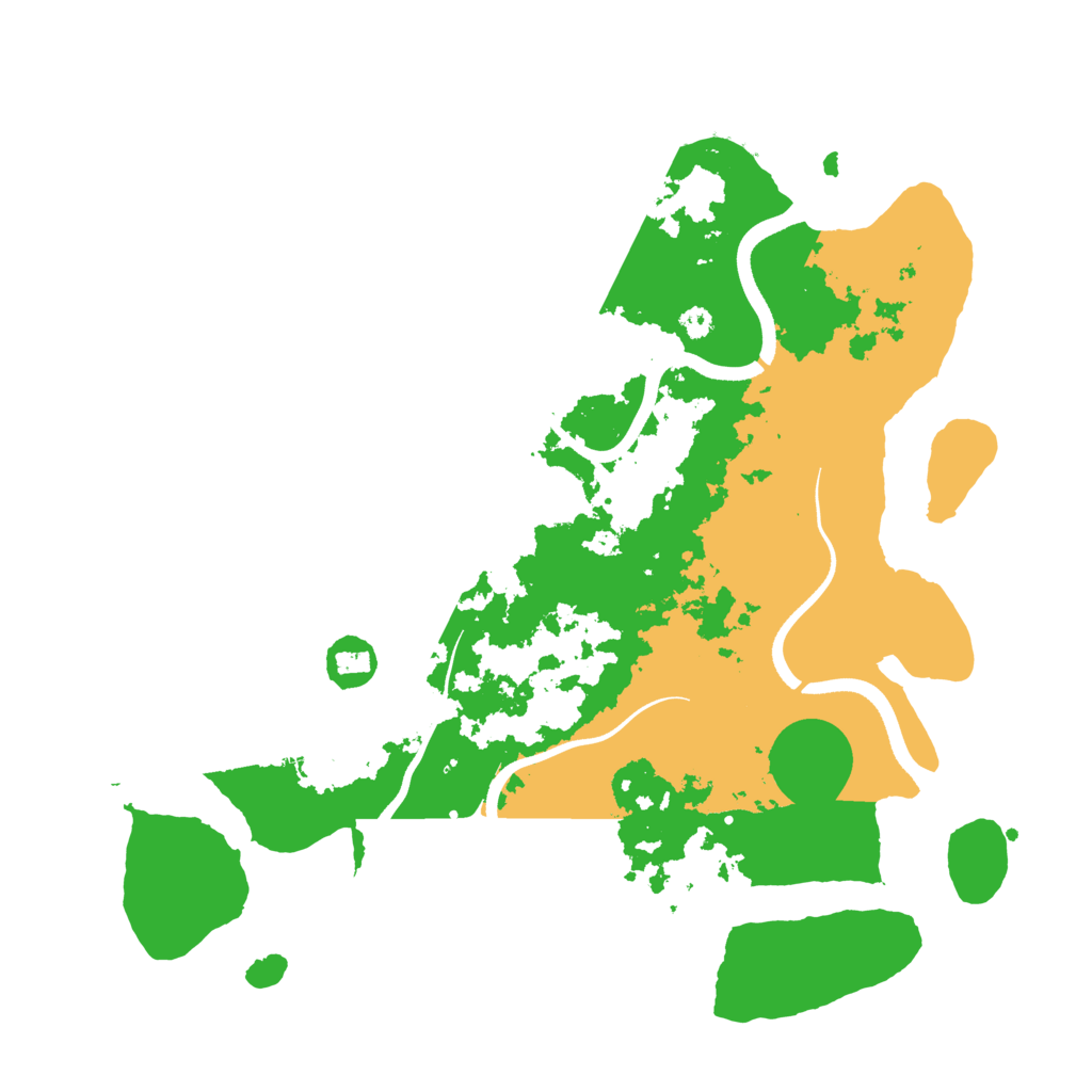 Biome Rust Map: Procedural Map, Size: 3500, Seed: 29230