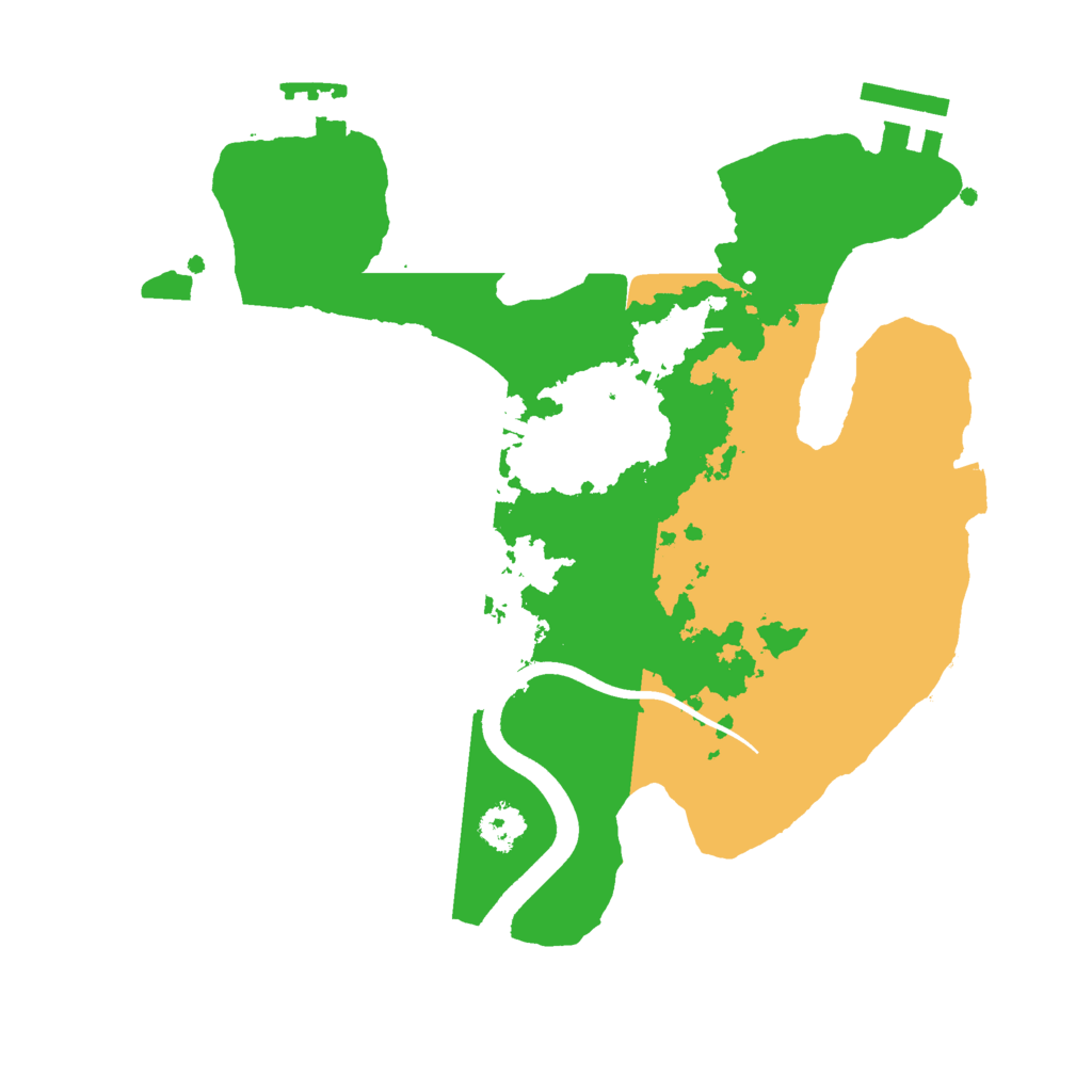 Biome Rust Map: Procedural Map, Size: 2500, Seed: 49230