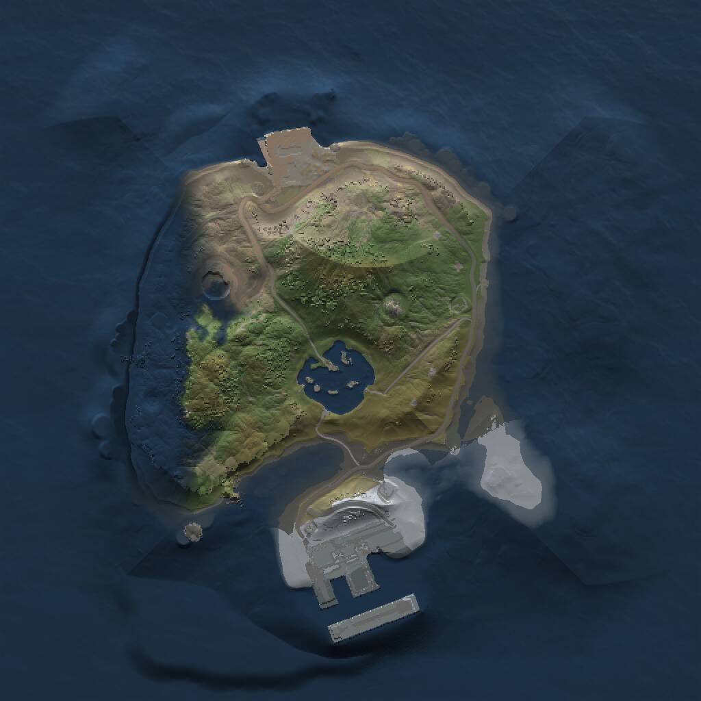 Rust Map: Procedural Map, Size: 1530, Seed: 481981, 4 Monuments