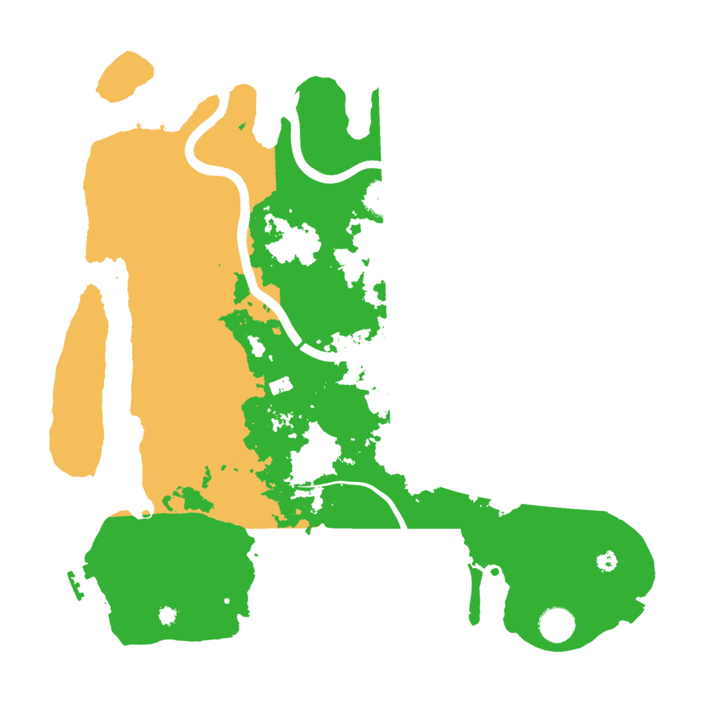 Biome Rust Map: Procedural Map, Size: 3500, Seed: 35767