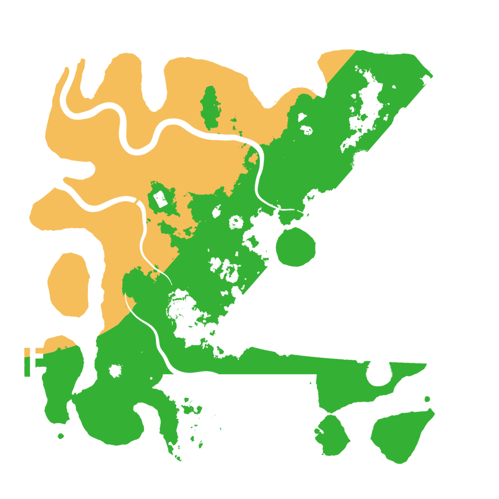 Biome Rust Map: Procedural Map, Size: 3500, Seed: 144887787