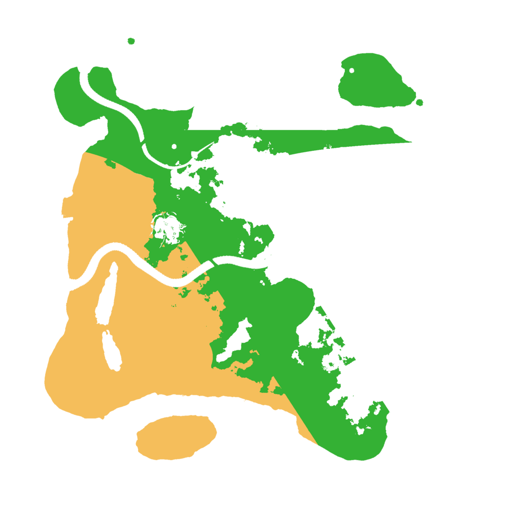 Biome Rust Map: Procedural Map, Size: 3000, Seed: 123446546