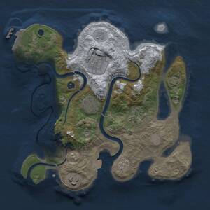 Thumbnail Rust Map: Procedural Map, Size: 2790, Seed: 1, 10 Monuments