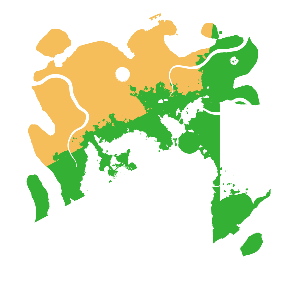 Biome Rust Map: Procedural Map, Size: 3600, Seed: 114514