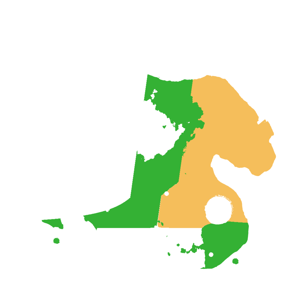 Biome Rust Map: Procedural Map, Size: 2000, Seed: 1098913177