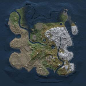 Thumbnail Rust Map: Procedural Map, Size: 3000, Seed: 45996, 10 Monuments