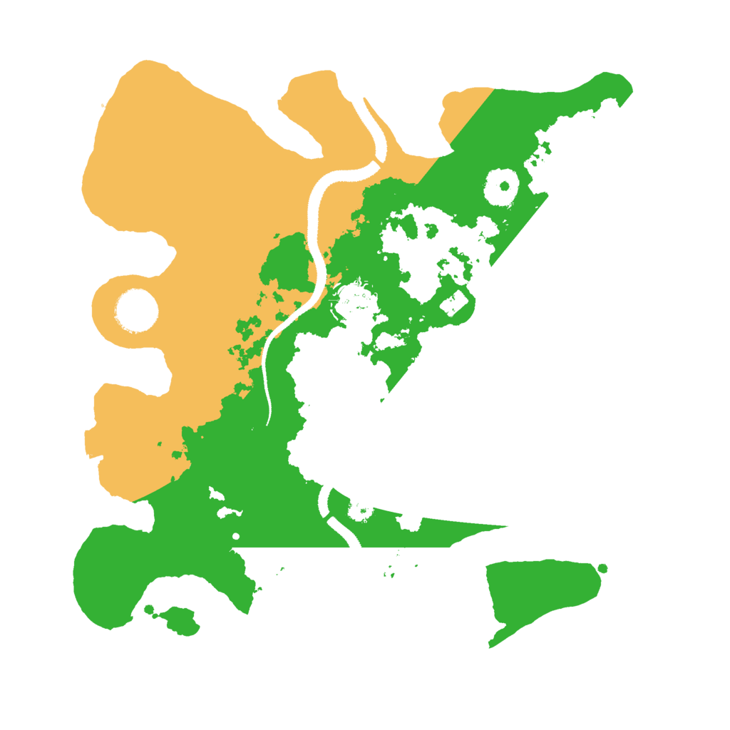 Biome Rust Map: Procedural Map, Size: 3000, Seed: 676767420