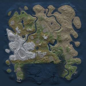 Thumbnail Rust Map: Procedural Map, Size: 4250, Seed: 1598025069, 15 Monuments