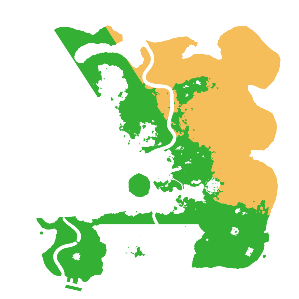 Biome Rust Map: Procedural Map, Size: 3700, Seed: 1022127460