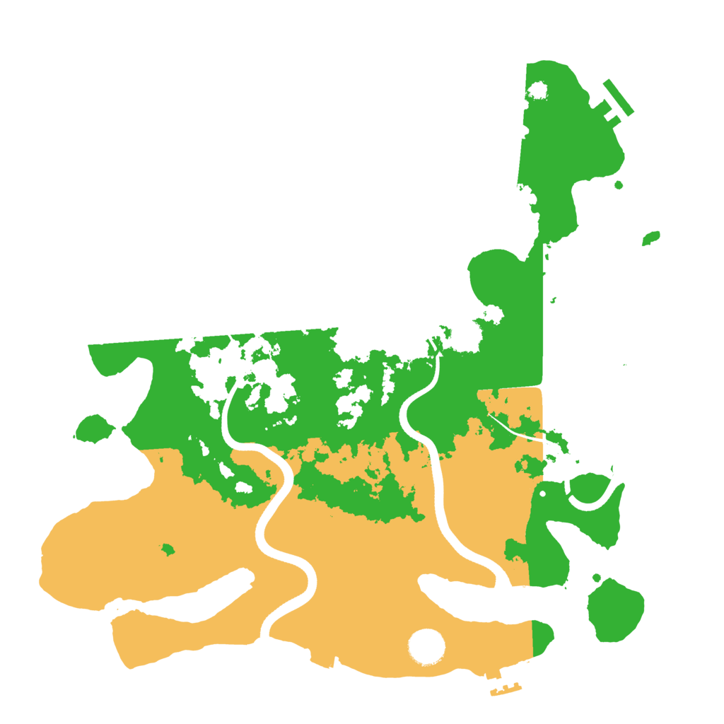 Biome Rust Map: Procedural Map, Size: 3500, Seed: 1412285551