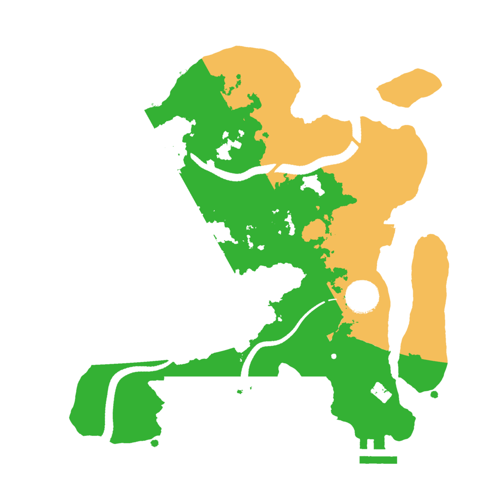 Biome Rust Map: Procedural Map, Size: 2700, Seed: 50001