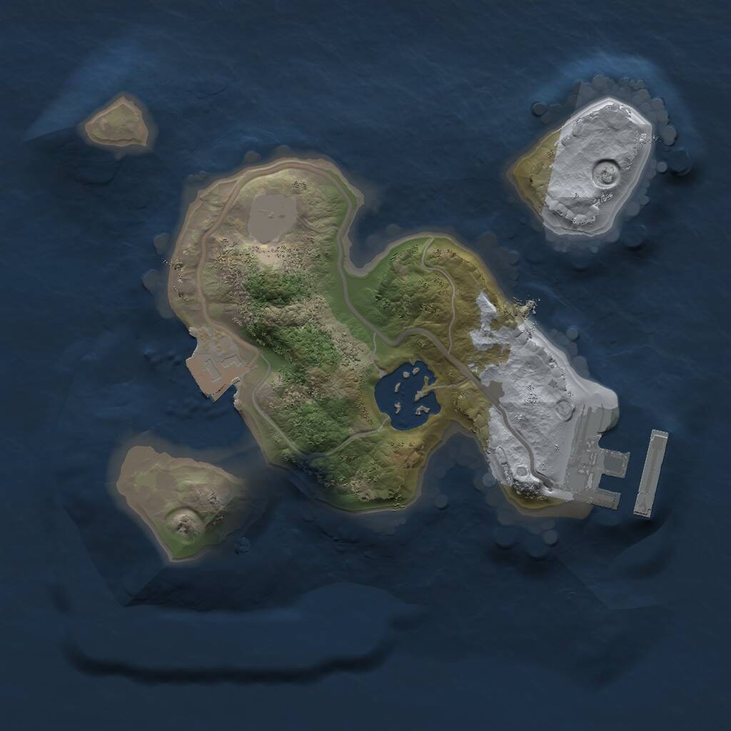 Rust Map: Procedural Map, Size: 1700, Seed: 847251, 3 Monuments