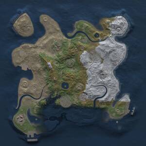 Thumbnail Rust Map: Procedural Map, Size: 3000, Seed: 1298471571, 11 Monuments