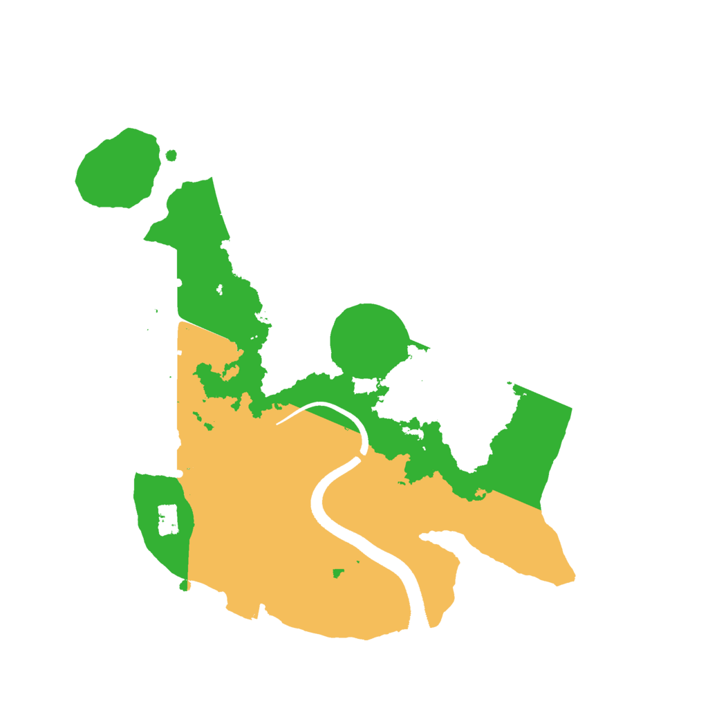 Biome Rust Map: Procedural Map, Size: 2500, Seed: 1487717982