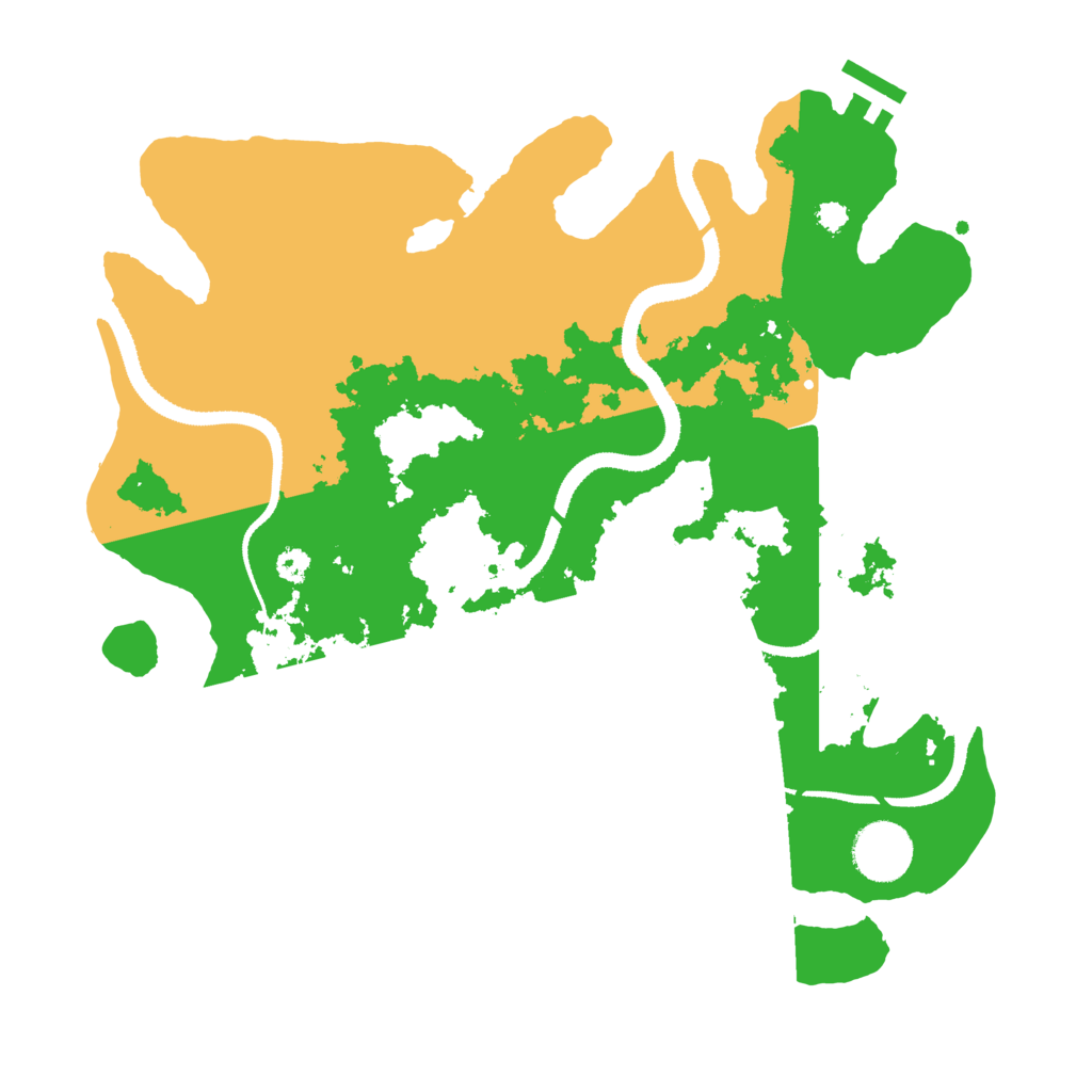 Biome Rust Map: Procedural Map, Size: 3250, Seed: 346559209