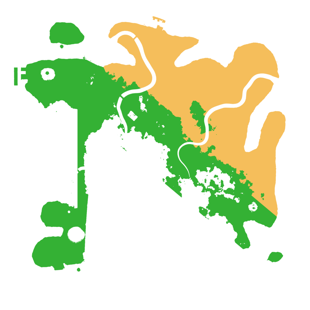 Biome Rust Map: Procedural Map, Size: 3500, Seed: 2122421253