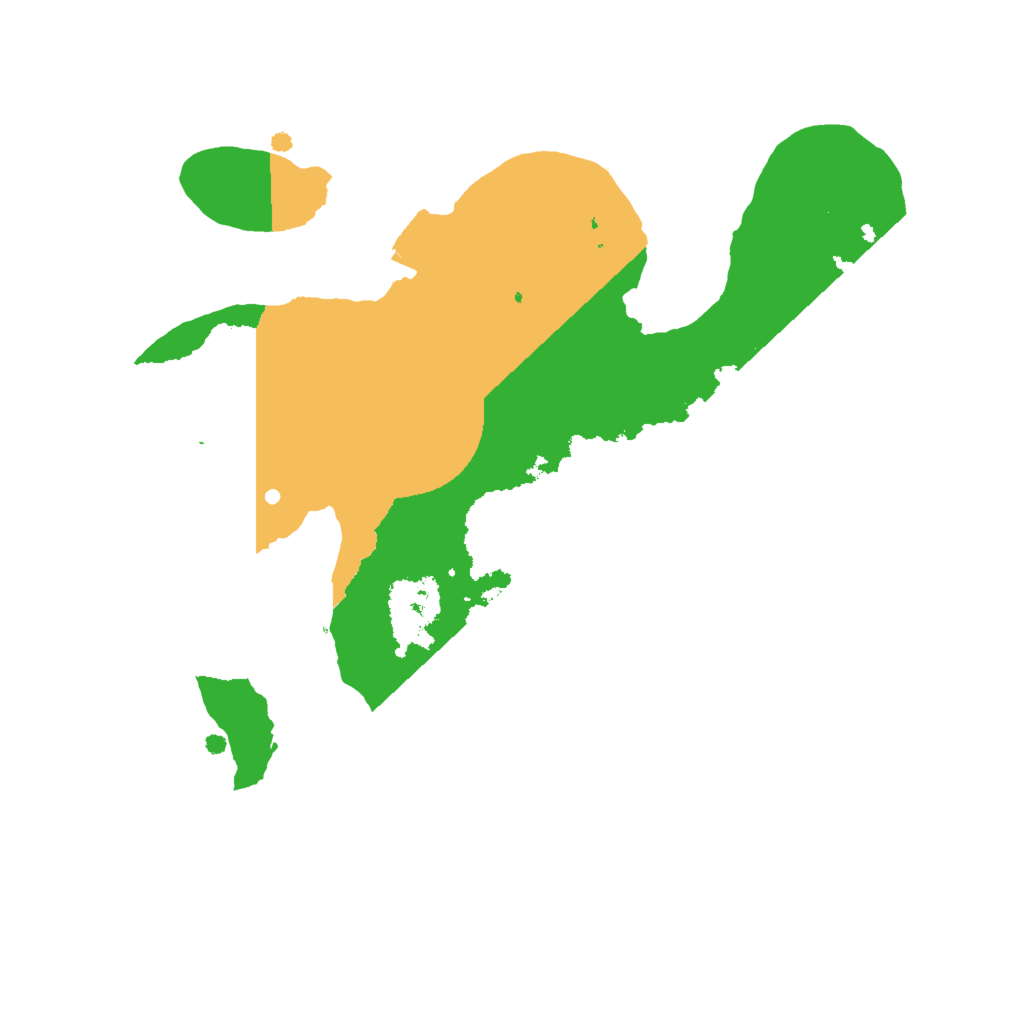 Biome Rust Map: Procedural Map, Size: 2000, Seed: 379617266