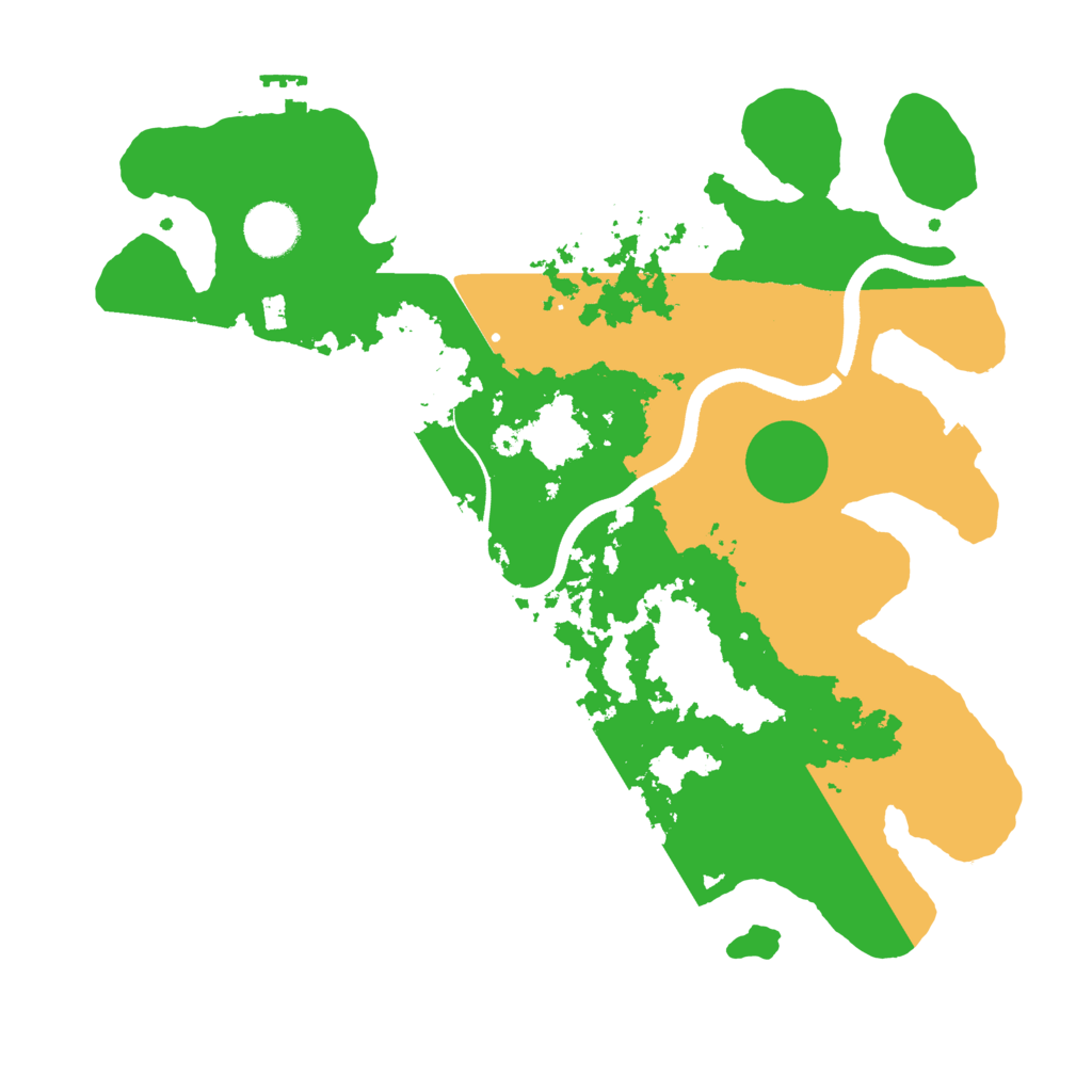Biome Rust Map: Procedural Map, Size: 3500, Seed: 1597131482