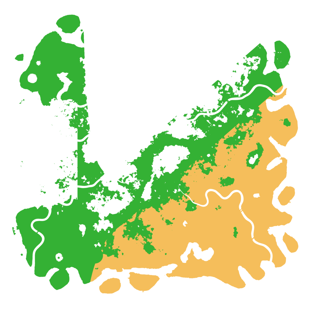 Biome Rust Map: Procedural Map, Size: 6000, Seed: 542680020