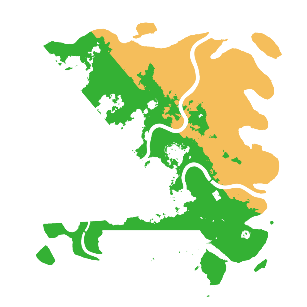 Biome Rust Map: Procedural Map, Size: 3500, Seed: 1296574242