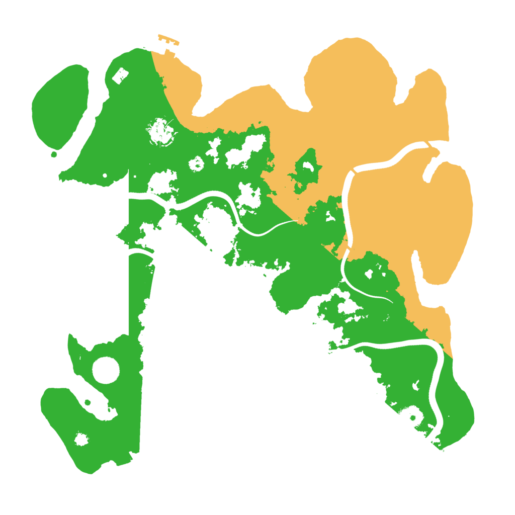 Biome Rust Map: Procedural Map, Size: 3500, Seed: 88336
