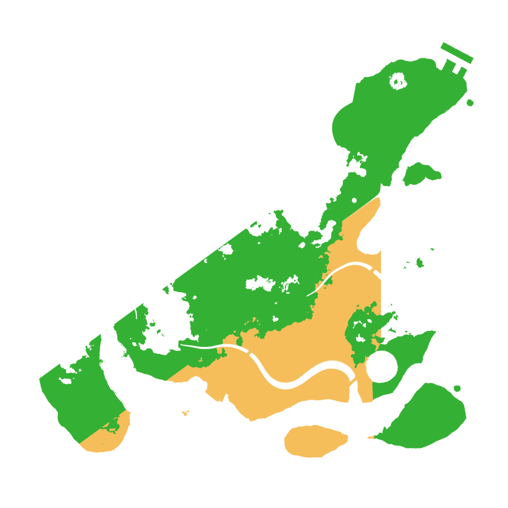 Biome Rust Map: Procedural Map, Size: 3000, Seed: 47762