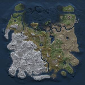 Thumbnail Rust Map: Procedural Map, Size: 4250, Seed: 90407510, 16 Monuments
