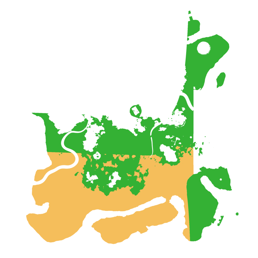 Biome Rust Map: Procedural Map, Size: 3500, Seed: 410408554