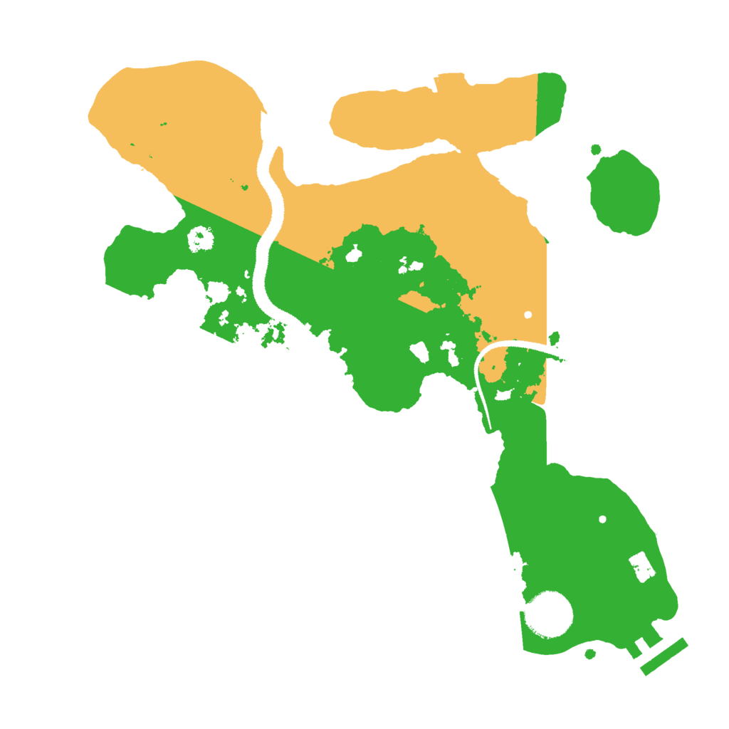 Biome Rust Map: Procedural Map, Size: 2800, Seed: 33